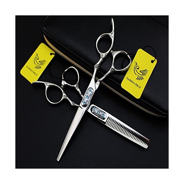 Kit de ciseaux pour animaux de compagnie, ensemble de ciseaux de coupe de cheveux de 15,2 cm, kit de ciseaux de coiffure prof