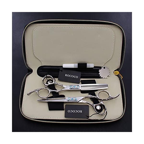 Kit de ciseaux pour animaux de compagnie, ensemble de ciseaux de coupe de cheveux professionnels pour hommes et femmes, kit d