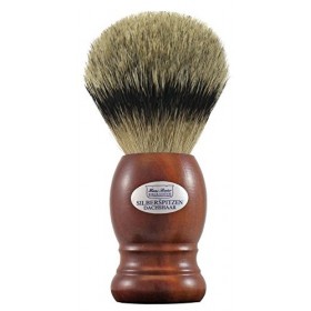 Hans Baier Exclusif Blaireau en poils de blaireau à pointe Argent