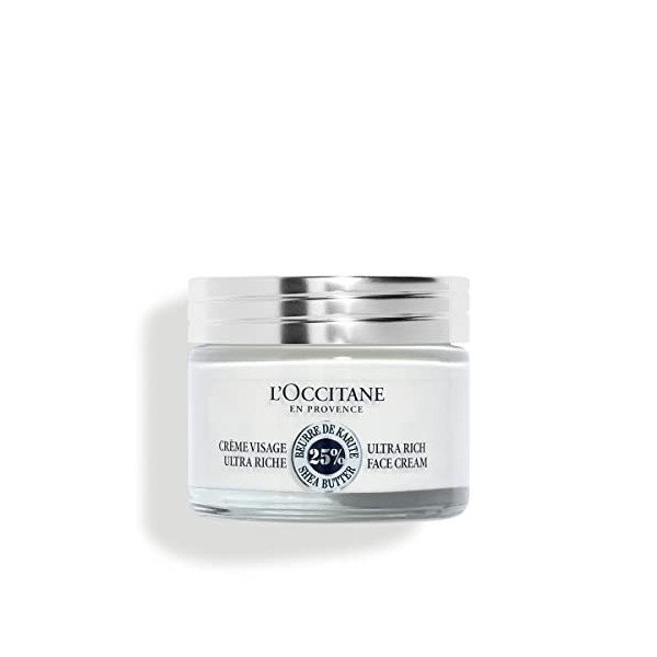LOCCITANE - Crème Confort Ultra Riche au Karité - Nourrit pendant 48H et Parfume - pour Peau Très Sèche et Sensible - Soin p ...