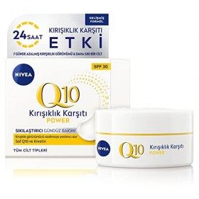 NIVEA Q10 Power Crème de Jour Protectrice Anti-Rides et Raffermissante, pour Peaux Plus Lisses et Plus Jeunes, SPF 30, 50 ml ...