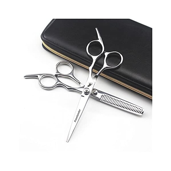 Ciseaux de coiffure professionnels, outils de coiffure, ciseaux droits de 6 pouces, ciseaux amincissants, ciseaux de coiffeur