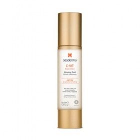Sesderma | C VIT Radiance Luminous Fluid | Fluide visage éclatant | Amélioration de lélasticité | Signes précoces de vieilli