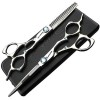 KOAIEZ Ensemble De Ciseaux De Coiffure De Coiffeur en Acier Inoxydable De 6,0 Pouces 440C, Outils De Cisaillement De Coiffeur