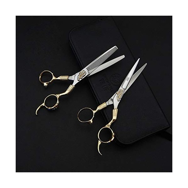 Couper Les Cheveux Ciseaux Professionnel Coiffure Salon De Coiffure Set Dents À Effiler Ciseaux Plat Ciseaux Texturizing Salo