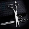 Ciseaux À La Main Gauche 6.0 Professional Barber Cisaillement Coiffure Set Dent 440C Coupe Plat Dilution Ciseaux Japon Sandal