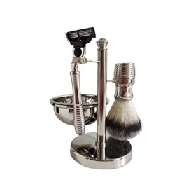 WWWFZS Ensemble de Rasage pour Homme, Support Universel en avec Blaireau de Rasage et Blaireau de Blaireau - pour Placer Le R