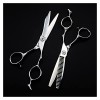 NC Ciseaux de Coiffure en Argent de 6 Pouces, Ciseaux de Coupe de Cheveux et damincissement, Ciseaux Outils de Coiffeur Cou