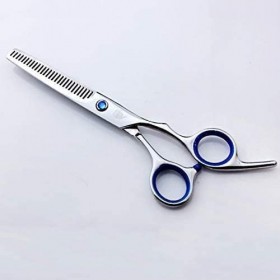 Ciseaux de coiffure professionnels coupant et éclaircissant les cheveux pour salon de coiffure en acier inoxydable avec puits