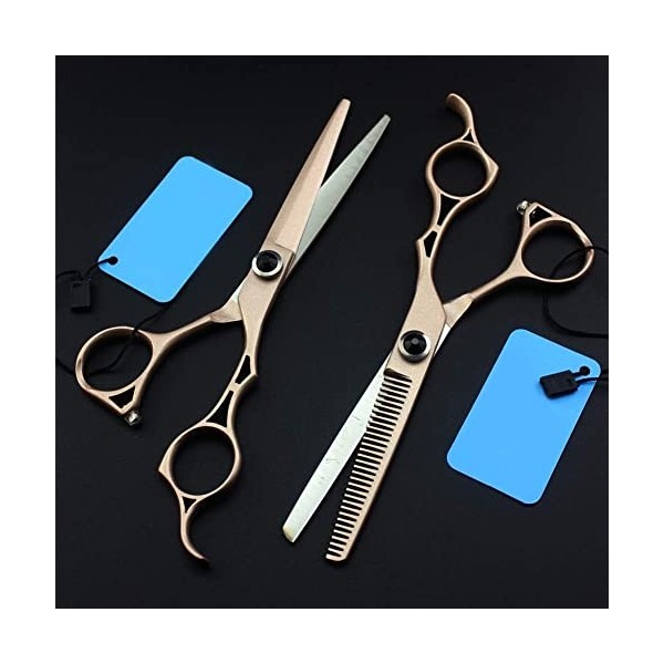 Ciseaux de texturation de salon Bang Ciseaux à cheveux Kits de ciseaux de coiffure professionnels en acier inoxydable Ensembl