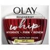 Olay Regenerist Whip Light as Air Crème hydratante anti-âge pour peaux plus fermes SPF30 Acide hyaluronique 50 ml