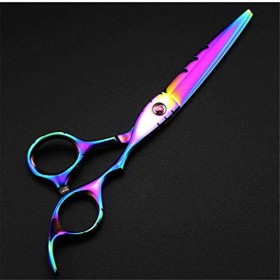 Ensemble de coiffure Ciseaux de coiffure professionnels 6 pouces arc-en-ciel coupe et amincissement des cheveux ensemble de c...