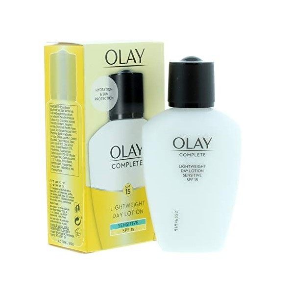 Olay Complete Fluido Diario Piel Sensible SPF15 Traitement du Visage - 100 ml Crème Jour et Nuit