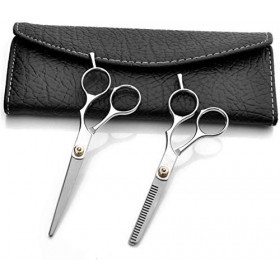 Ensemble de coiffure 1 ensemble 2 pièces ajouter un sac ciseaux de coiffure 6 15 cm ciseaux de coiffure en acier inoxydabl