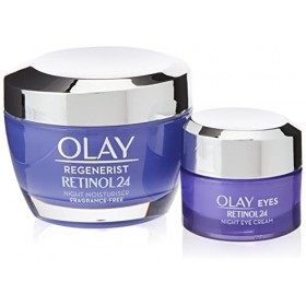 Olay Regenerist Favourites Set crème hydratante visage et crème contour des yeux au rétinol et à la vitamine B3 Crème Jour et...