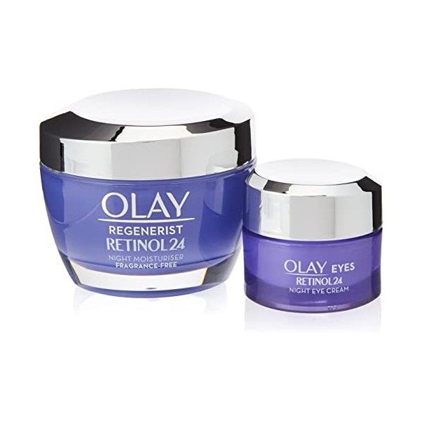 Olay Regenerist Favourites Set crème hydratante visage et crème contour des yeux au rétinol et à la vitamine B3 Crème Jour et...