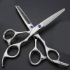 Outils de coupe des cheveux Ensemble de coiffure professionnel de 6 pouces, poignée antidérapante classique Ciseaux de coiffu