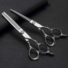 Outils de coupe des cheveux Ciseaux de coiffure de 6,0 pouces, ciseaux plats en acier inoxydable + ciseaux à dents outils de 