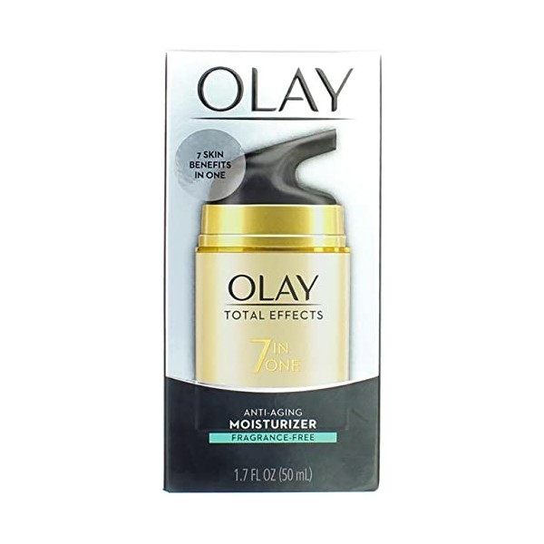 Olay Original Total Effects 7-in-1 Anti-aging Daily Moisturizer, Fragrance Free, 1.7 Ounce Pack of 2 by Olay English Manua Cr...