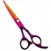 Ensemble de coiffure 1pc ciseaux de coiffure professionnels ciseaux à cheveux ciseaux de coupe de cheveux couleur, coupe , v