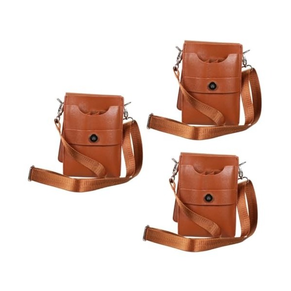 FOMIYES 3 Pièces Ciseaux Fanny Pack Cheveux Ciseaux Pochette Titulaire Brassards En Cuir Ciseaux De Coiffeur Étui Coiffeur Ci