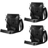 FOMIYES 3 Pièces Ciseaux Fanny Pack Cheveux Ciseaux Pochette Titulaire Brassards En Cuir Ciseaux De Coiffeur Étui Coiffeur Ci