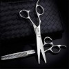 Ciseaux de coupe de cheveux pour gaucher Série de ciseaux de coiffeur pour coiffeur professionnel Ciseaux de styliste de salo