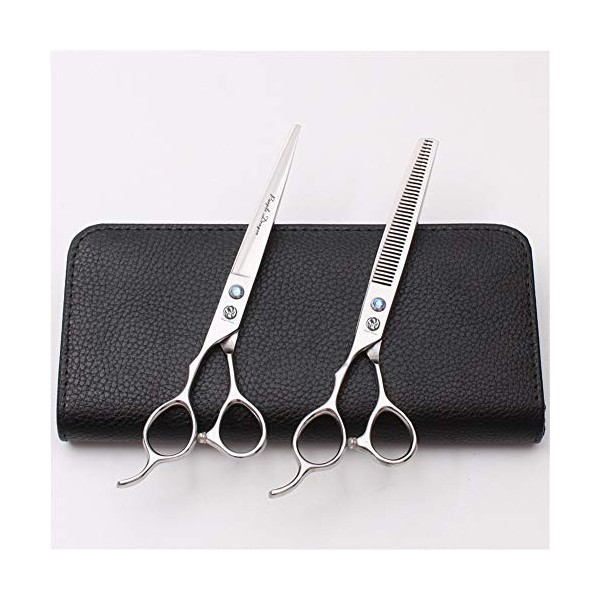 Ciseaux de coupe de cheveux pour gauchers 7,0 ", Sharp Barber Hair, ciseaux de coupe de cheveux, kit doutils de coupe de che