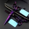 QZH Ciseaux de Coiffure Professionnels en Pierres précieuses Violettes de 6 Pouces, Ciseaux de Coiffure et Ciseaux de Coiffur