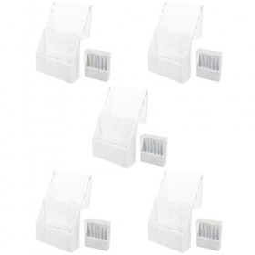 FRCOLOR 5 Pièces Extension Affichage Pratique Acrylique Blanc Support De Couverture En Marbre Salon De Beauté Trous Support P