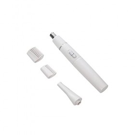 FURLOU Tondeuse à poils de nez, 2 en 1 Tondeuse à poils de nez électrique Mise en œuvre Rasoir Tondeuse Oreille Cou Tondeuse 