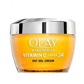 Olay Gel Cream AntiManchas Vitamine C + AHA24, avec vitamine C, AHA et niacinamide pour un teint lumineux et uniforme, 50 ml