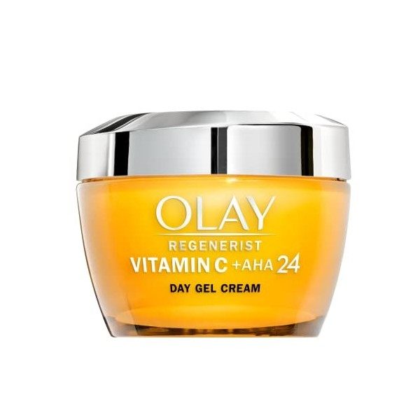 Olay Gel Cream AntiManchas Vitamine C + AHA24, avec vitamine C, AHA et niacinamide pour un teint lumineux et uniforme, 50 ml ...
