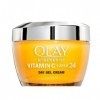 Olay Gel Cream AntiManchas Vitamine C + AHA24, avec vitamine C, AHA et niacinamide pour un teint lumineux et uniforme, 50 ml