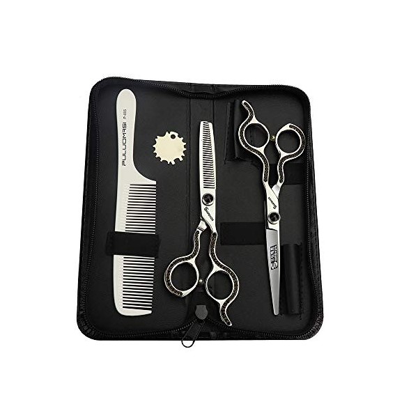 Sharonds Lot de ciseaux de coiffure professionnels Argenté 15,2 cm