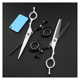 Ciseaux de coiffure rotatifs de 6" Ciseaux de barbier Ciseaux plats Ciseaux de coiffure amincissants Ciseaux de coiffeur Cise