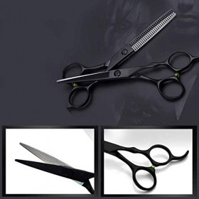 Ensemble de coiffure Ensemble de ciseaux de coiffure 2 en 1, outil de coiffure professionnel, ciseaux en acier inoxydable + c...