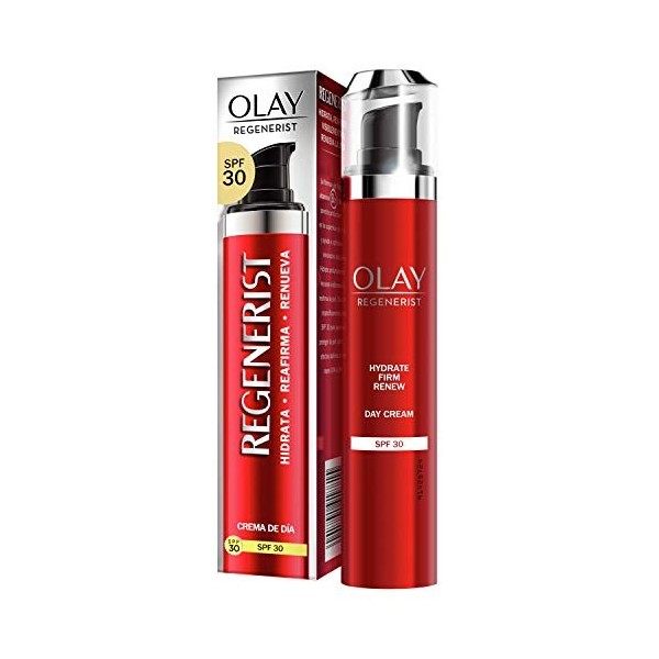 Olay Regenerist Crema Facial De Día Con SPF 30, Fórmula Con Vitamina B3 Y Niacinamida, 24 H De Hidratación, 50 ml