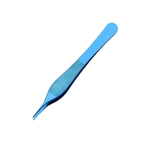 VANGLI Tweezers Ophthalmology beauty tweezers double eyelid cartilage tweezers with teeth and hook tweezers Color : Silver 