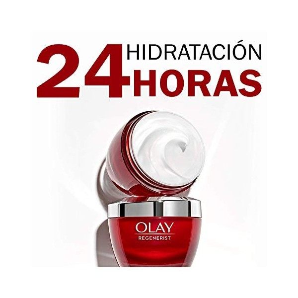 Olay Regenerist Crema Facial De Día, Fórmula Con Niacinamida Vitamina B3 Y Péptidos, Hidrata Al Instante Y Durante 24H, Pie