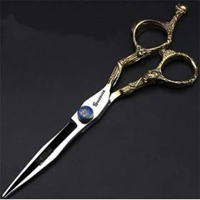 KOAIEZ Ensembles De Ciseaux De Coupe De Cheveux De 6,0 Pouces Or , Outils De Cisaillement De Coiffure De Coiffure en Acier I