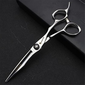 KOAIEZ Ciseaux De Coupe De Cheveux Professionnels De 6,0 Pouces Argent , Cisaillements De Coiffure Multifonctionnels 440C en