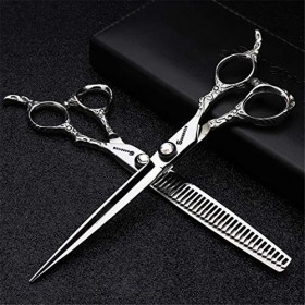 Ciseaux de toilettage pour chien et chat, 7,0 pouces Ciseaux de coupe de cheveux Ensemble de ciseaux de coiffure Ensemble de 