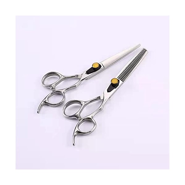 Kit de ciseaux pour animaux de compagnie, kit de ciseaux de coupe de cheveux de 15,2 cm, ensemble de ciseaux de coiffure prof