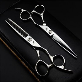 Kit de ciseaux pour animaux de compagnie, ensemble de ciseaux de coupe de cheveux, kit de ciseaux de coiffure professionnels,