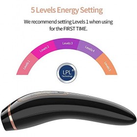 Faithvhk SystèMe DéPilation Ipl, Permanent Indolore 500000 éClairs Visage éPilateur Corps Entier à La Maison Dispositif éPil