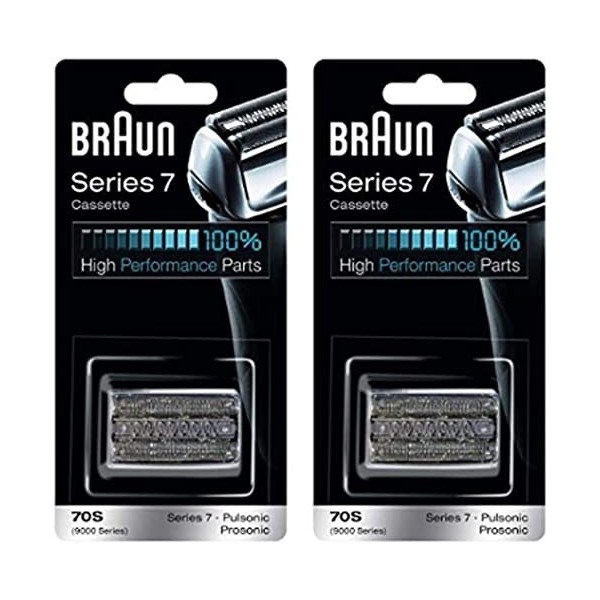 Braun Cassette de rechange série 7 Combi 70S anciennement 9000 Pulsonic - Value Pkg 2 recharges 