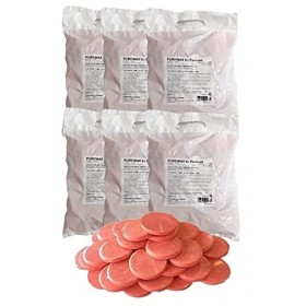 Purewax | Galets de cire à épiler | ROSE | 6 sachets de 1KG | épilation sans Bande | Jambes | Aisselles | bras | corps | Cire
