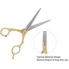 Set de Coiffure Ciseaux de Coupe de Cheveux Professionnels, Ciseaux à Dents Plates Ciseaux de Coupe de Cheveux, Ciseaux dout ...