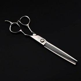 Ciseaux de Coupe de Cheveux, Professionnel 440c 9cr13 Acier 6 Ciseaux à Cheveux à roulement Coupe Outils de Coiffeur Coupe Ra...